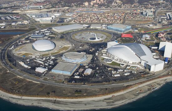 Aerial views of Olympic Sochi
