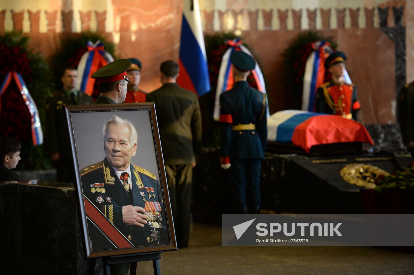 Mikhail Kalashnikov's funeral