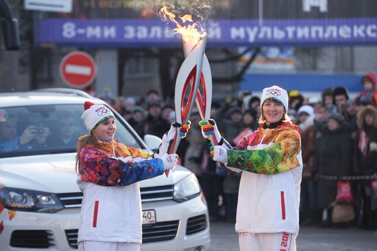 Olympic Torch Relay. Cheboksary