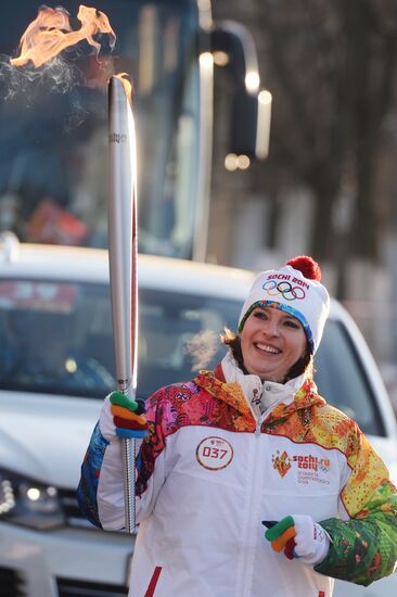 Olympic Torch Relay. Cheboksary