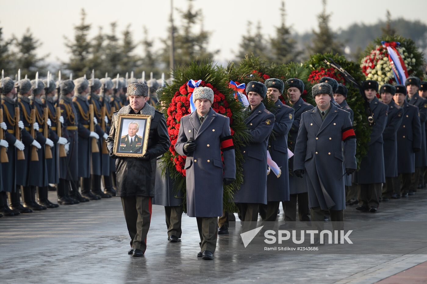 Mikhail Kalashnikov's funeral