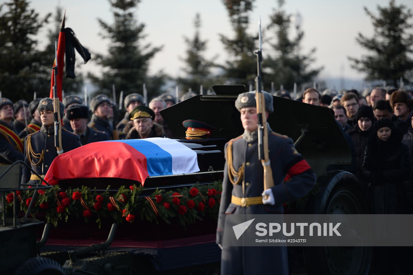 Mikhail Kalashnikov's funeral
