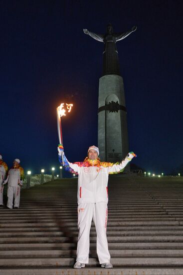 Olympic Torch Relay. Cheboksary