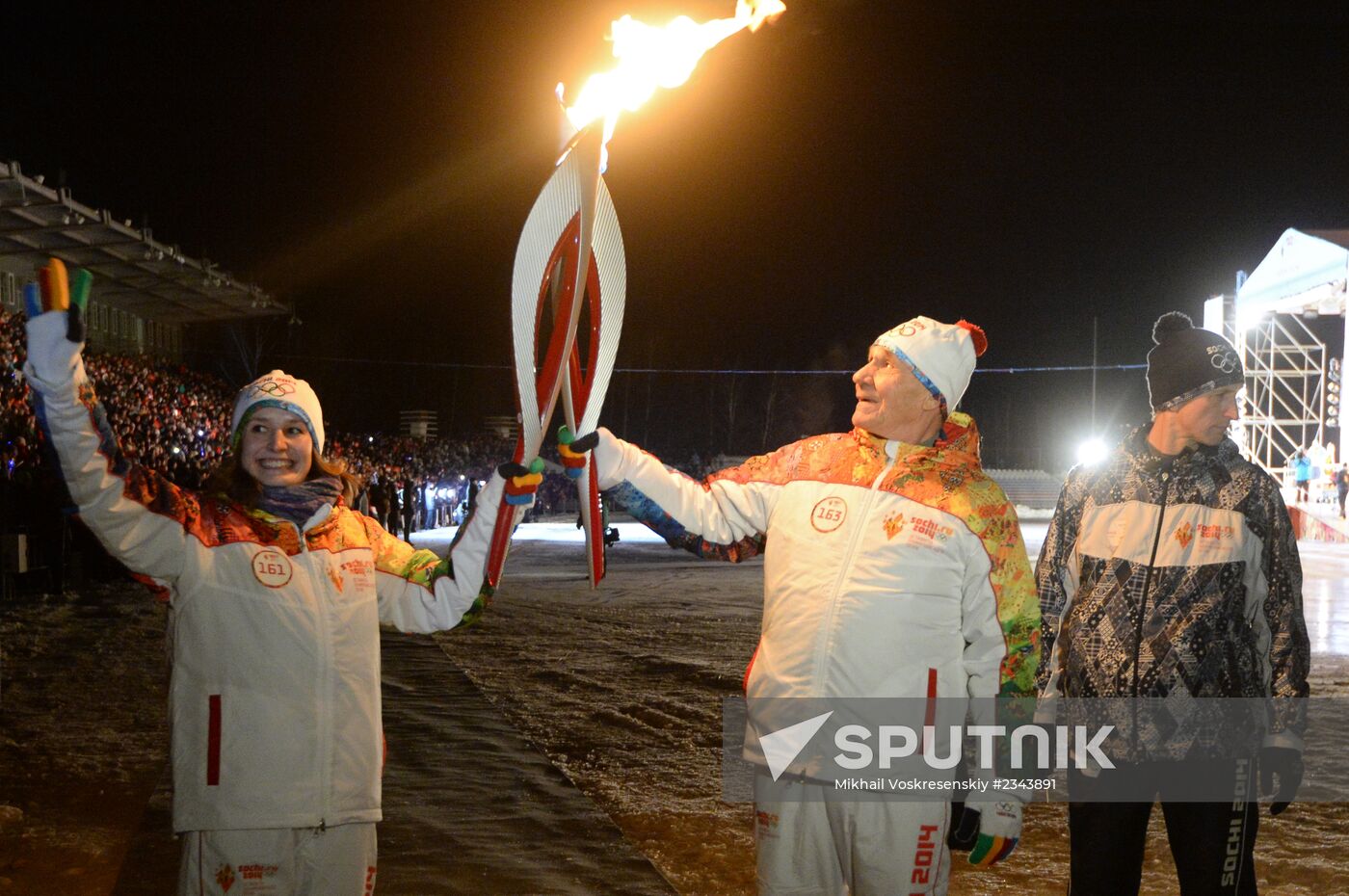 Olympic torch relay. Cheboksary