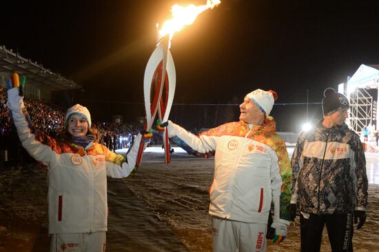 Olympic torch relay. Cheboksary