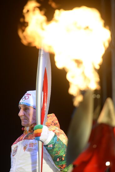 Olympic Torch Relay. Cheboksary