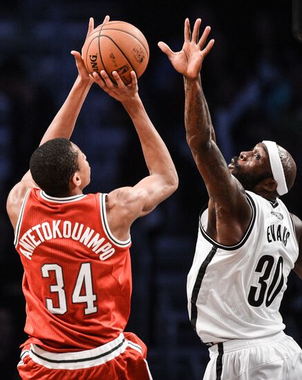 Basketball. NBA. Brooklyn Nets vs. Milwaukee Bucks