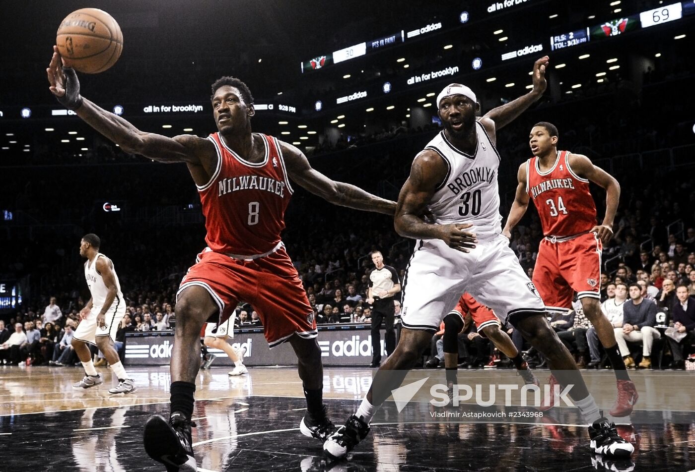 Basketball. NBA. Brooklyn Nets vs. Milwaukee Bucks