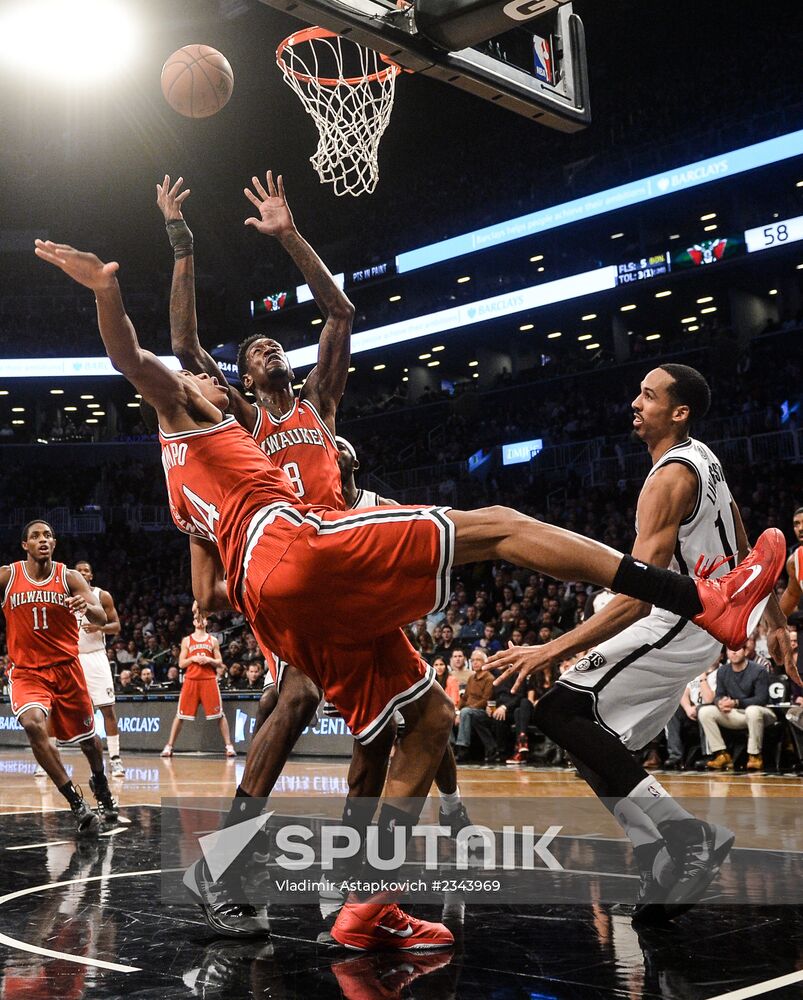 Basketball. NBA. Brooklyn Nets vs. Milwaukee Bucks