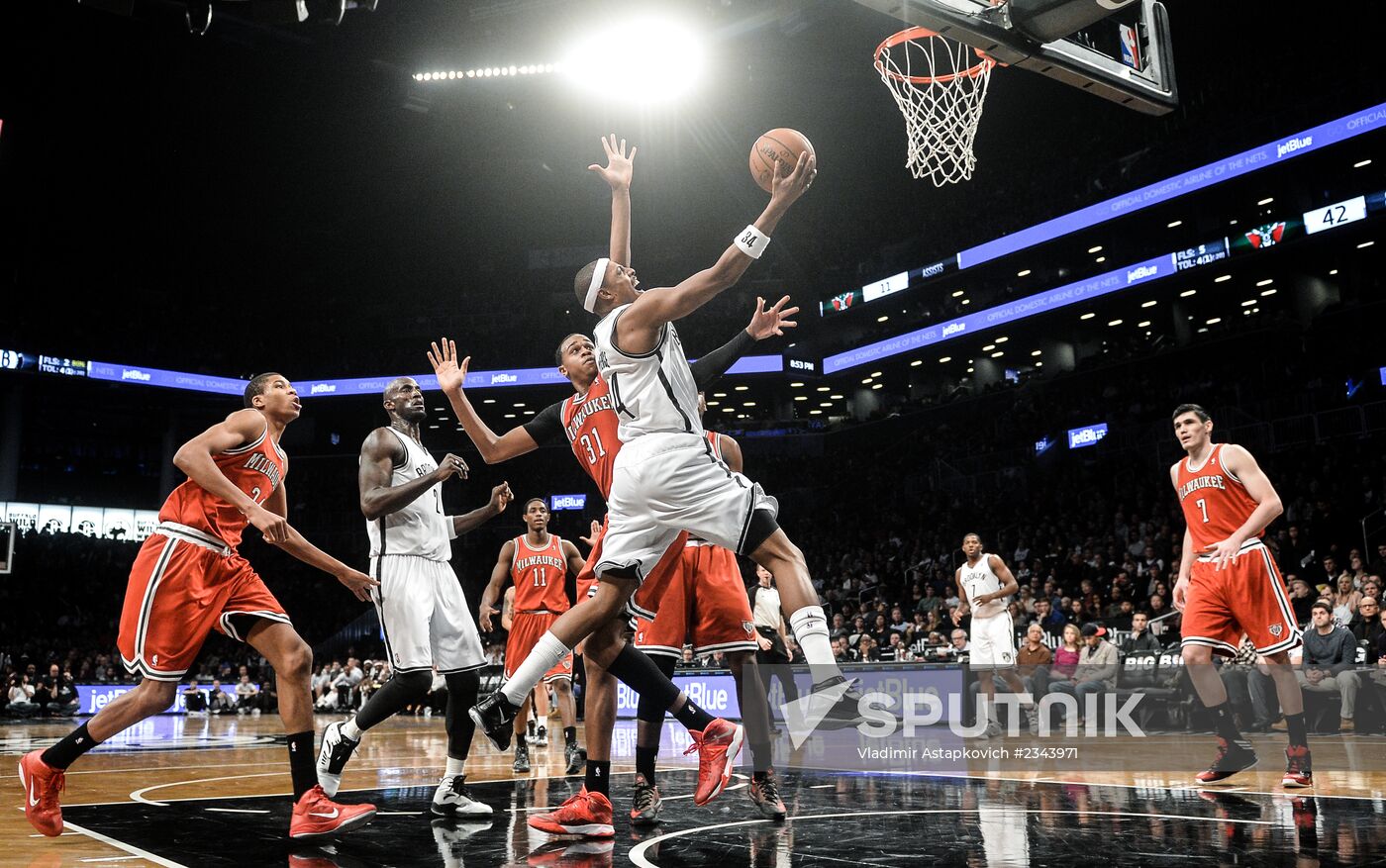 Basketball. NBA. Brooklyn Nets vs. Milwaukee Bucks