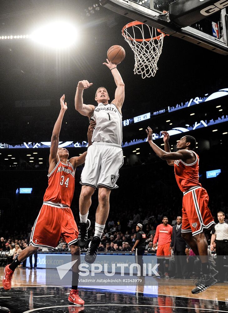 Basketball. NBA. Brooklyn Nets vs. Milwaukee Bucks