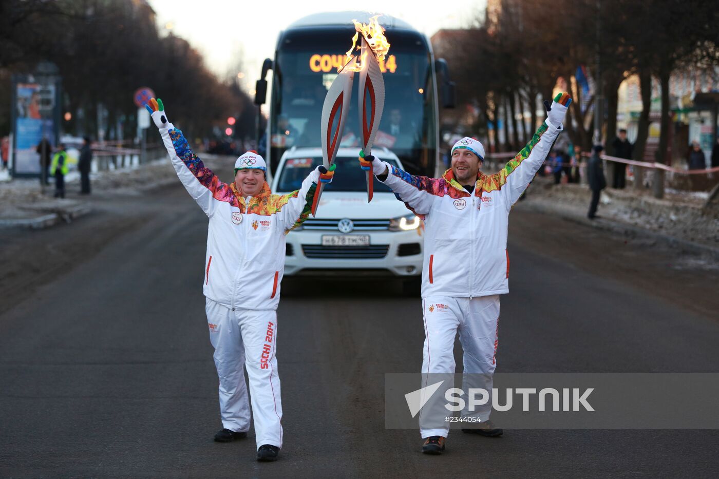 Olympic torch relay. Yoshkar-Ola