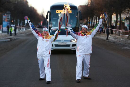 Olympic torch relay. Yoshkar-Ola