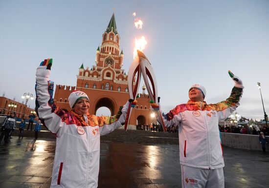 Olympic torch relay. Yoshkar-Ola