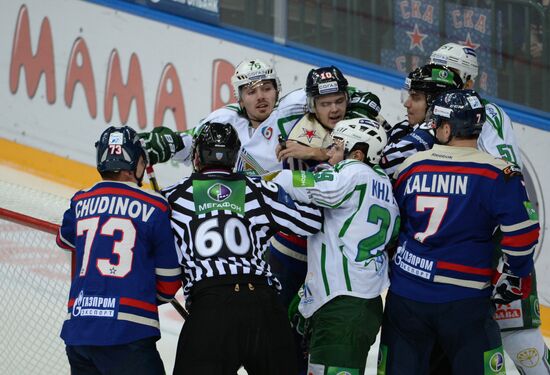Ice Hockey. KHL. SKA vs. Salavat Yulaev