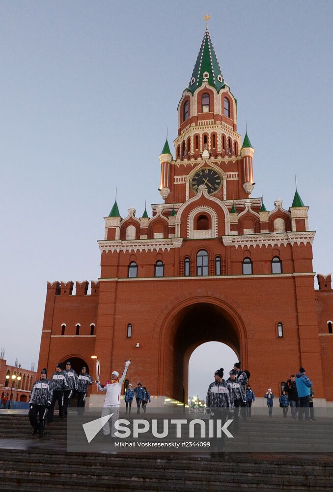 Olympic torch relay. Yoshkar-Ola