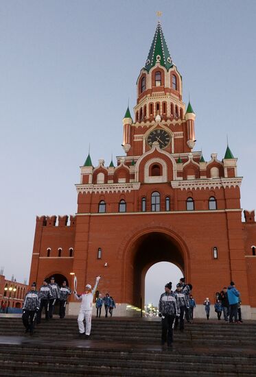 Olympic torch relay. Yoshkar-Ola