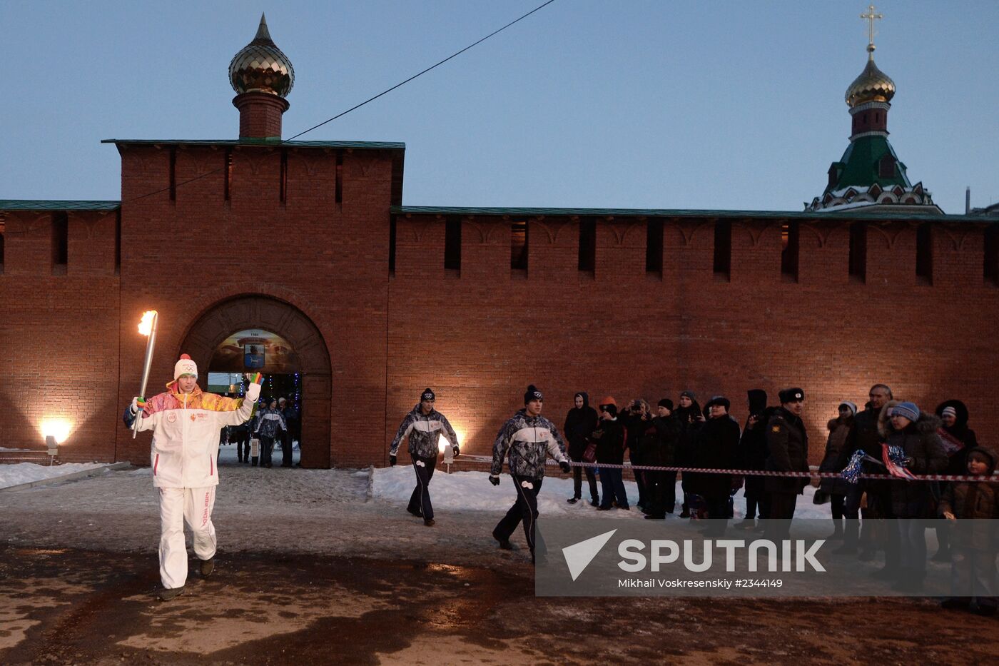 Olympic torch relay. Yoshkar-Ola