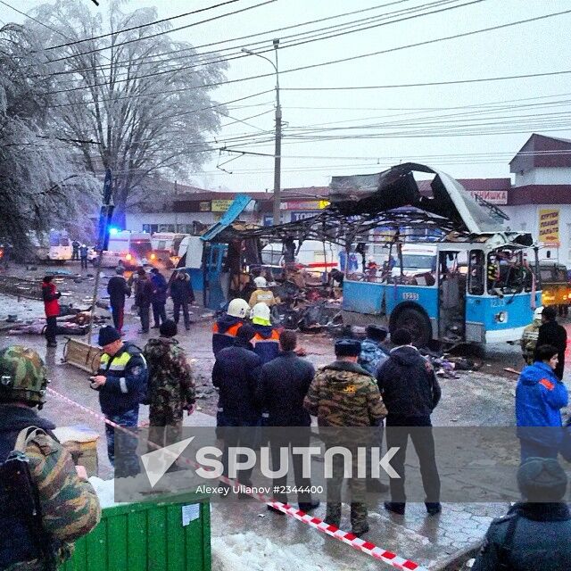 Explosion on trolleybus in Volgograd