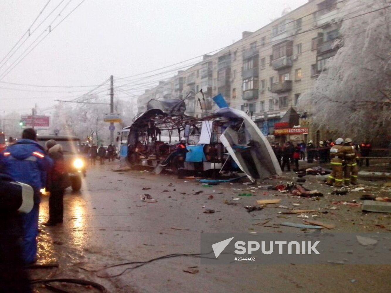 Explosion on trolleybus in Volgograd