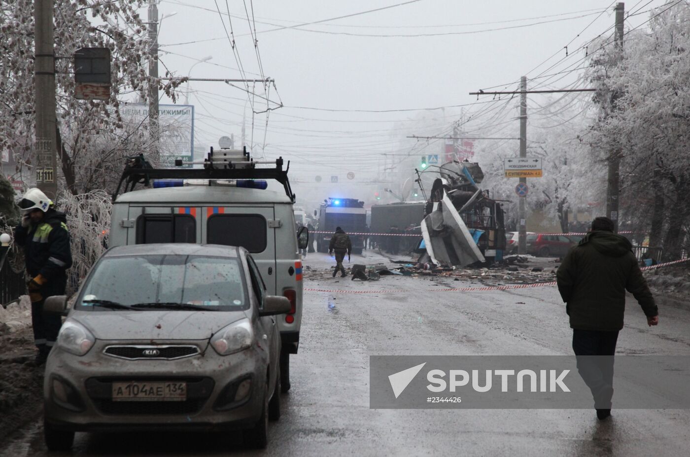 Explosion on trolleybus in Volgograd
