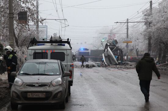 Explosion on trolleybus in Volgograd