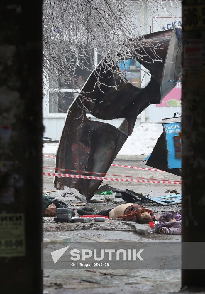 Explosion on trolleybus in Volgograd