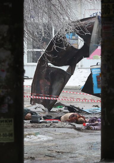 Explosion on trolleybus in Volgograd