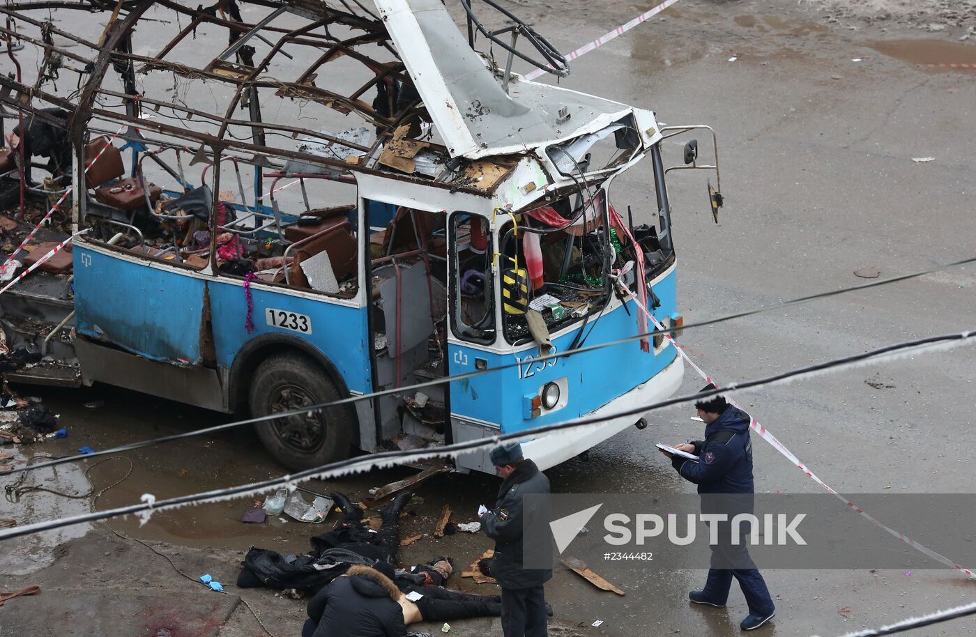 Explosion on trolleybus in Volgograd