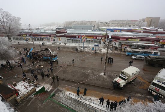 Explosion on trolleybus in Volgograd