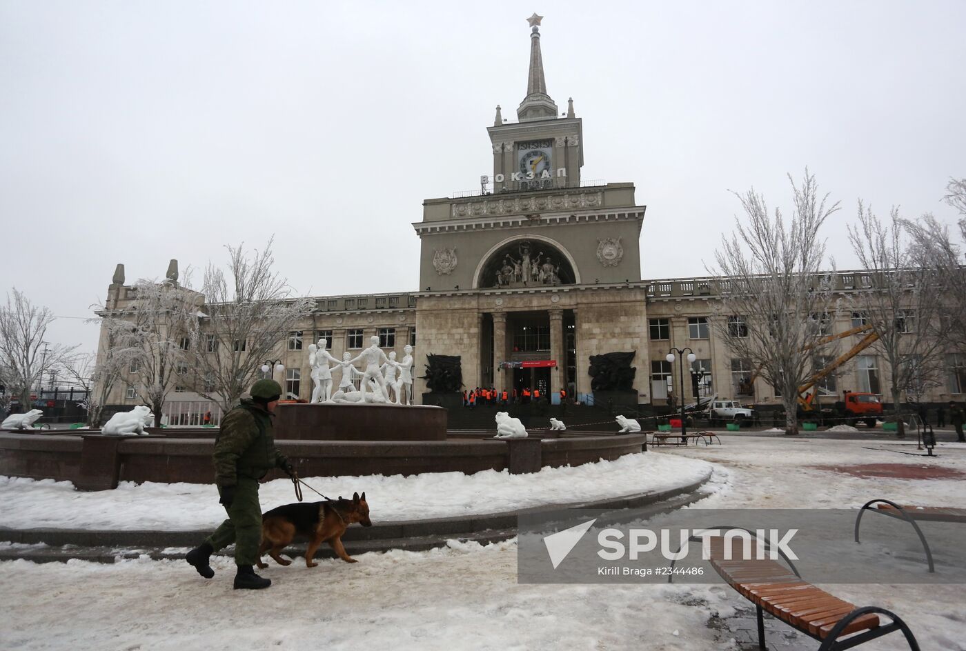 Volgograd railway station after blast