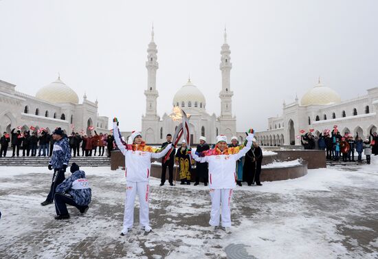 Olympic torch relay. The Republic of Tatarstan