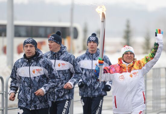 Olympic torch relay. Kazan. Day 2
