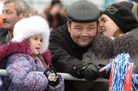 Olympic torch relay. Kazan. Day 2