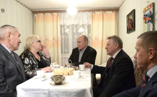 Vladimir Putin arrives in Khabarovsk