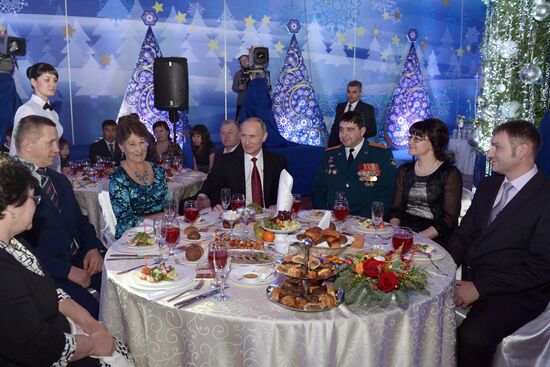 Vladimir Putin arrives in Khabarovsk