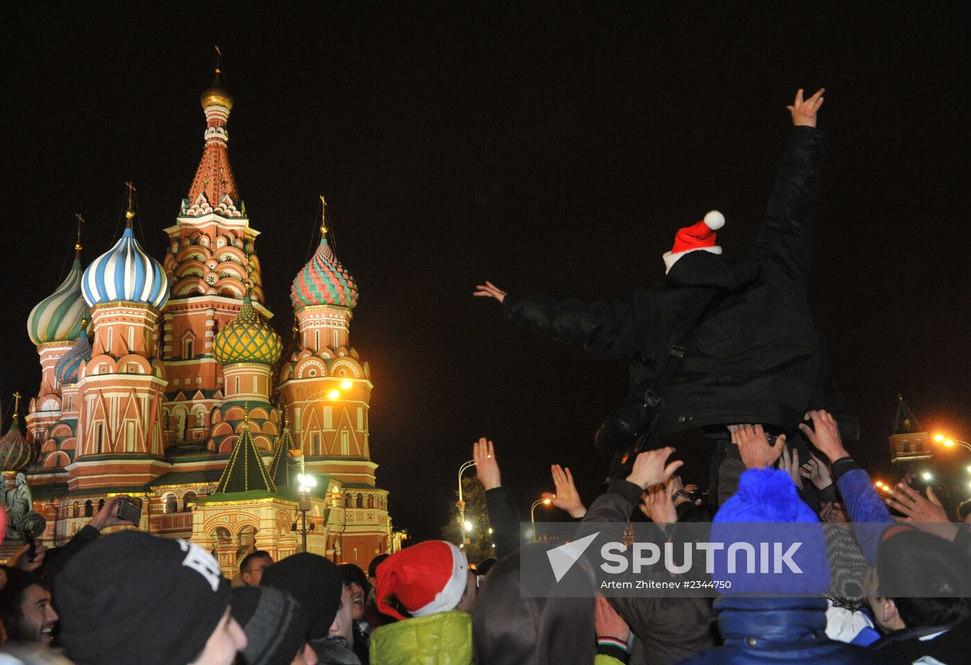 New Year celebrations on Red Square, Moscow
