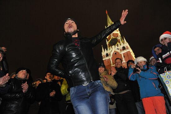 New Year celebrations on Red Square, Moscow