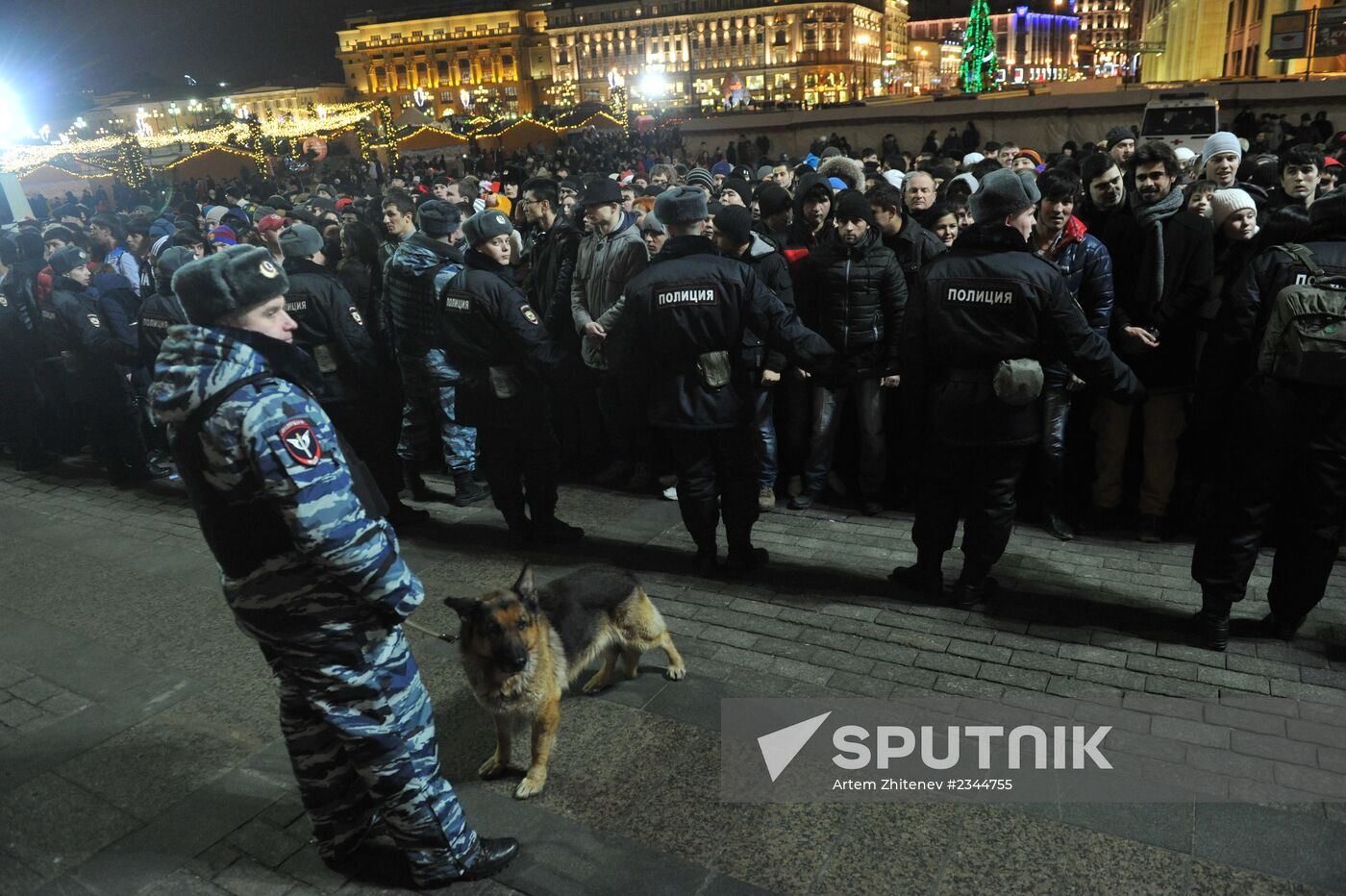 New Year celebrations on Red Square, Moscow