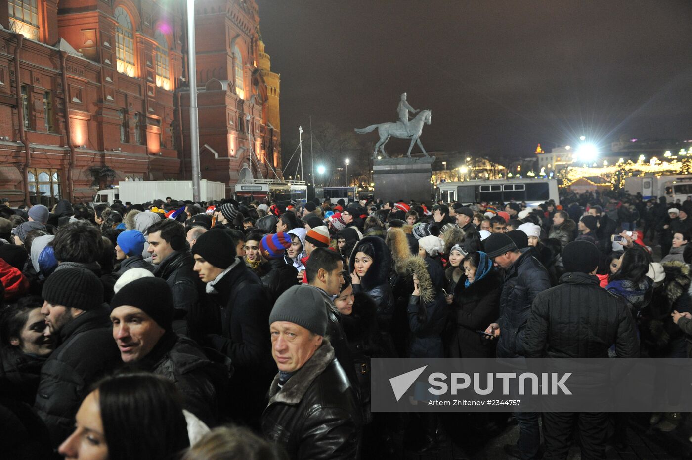 New Year celebrations on Red Square, Moscow