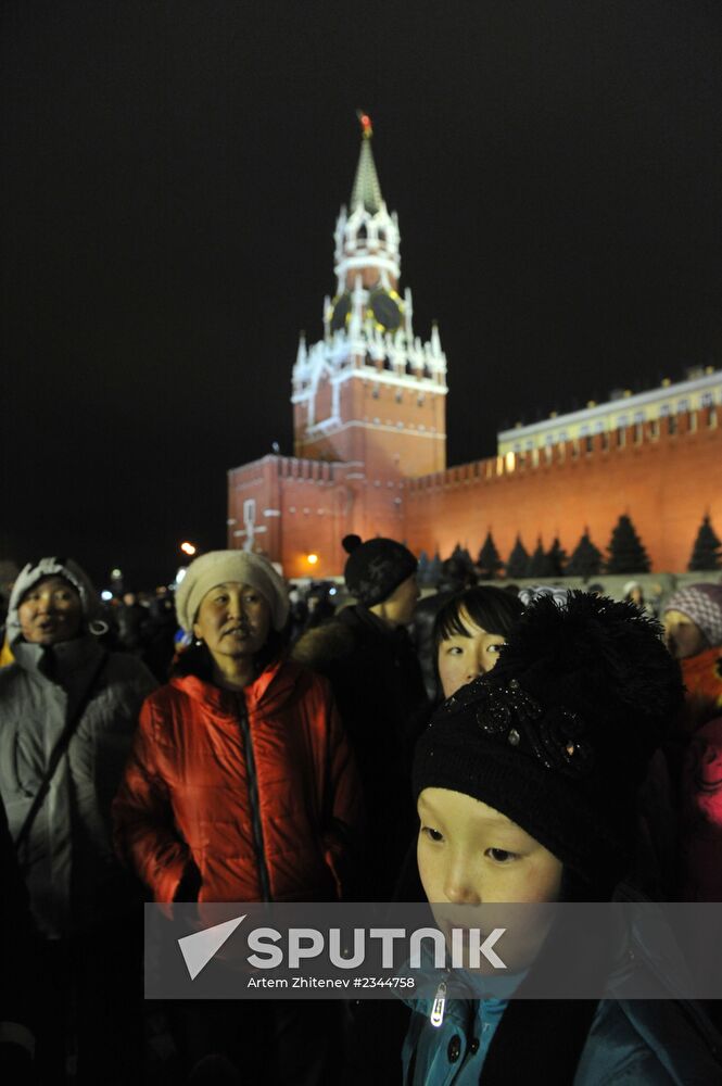 New Year celebrations on Red Square, Moscow