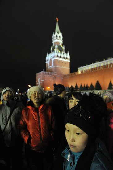 New Year celebrations on Red Square, Moscow