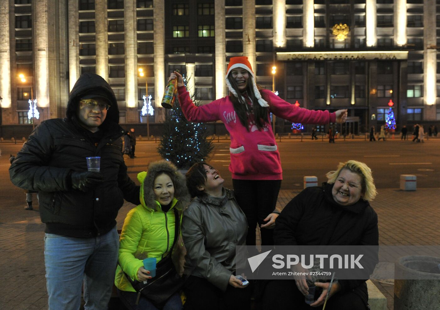 New Year celebrations on Red Square, Moscow