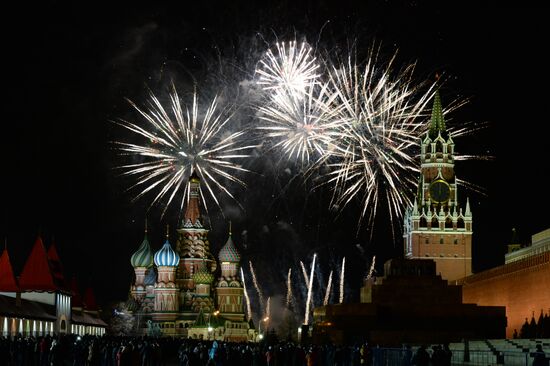 New Year celebrations on Red Square, Moscow