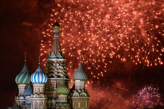 New Year celebrations on Red Square, Moscow