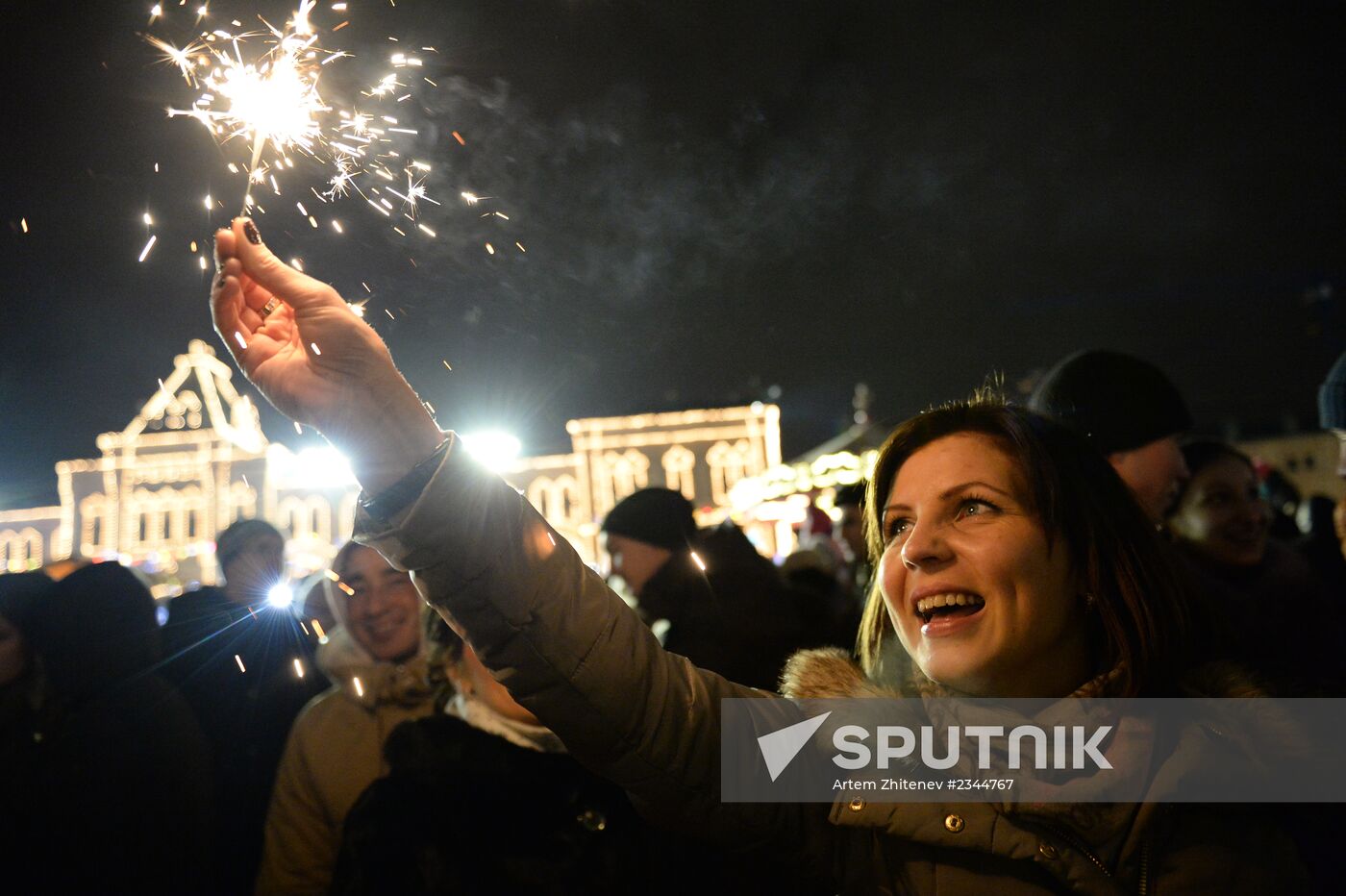 New Year celebrations on Red Square, Moscow