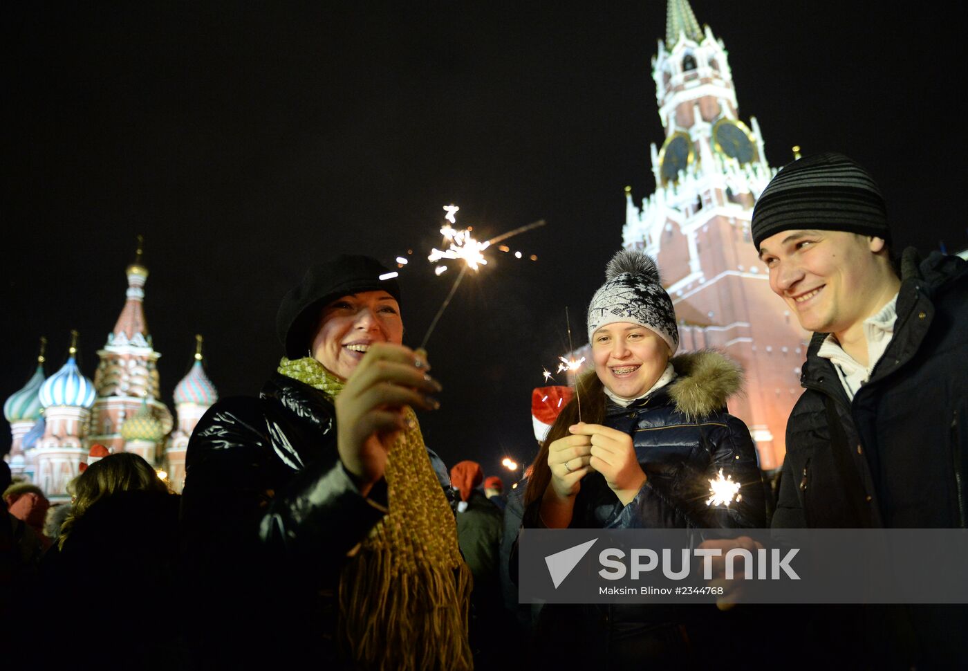New Year celebrations on Red Square, Moscow