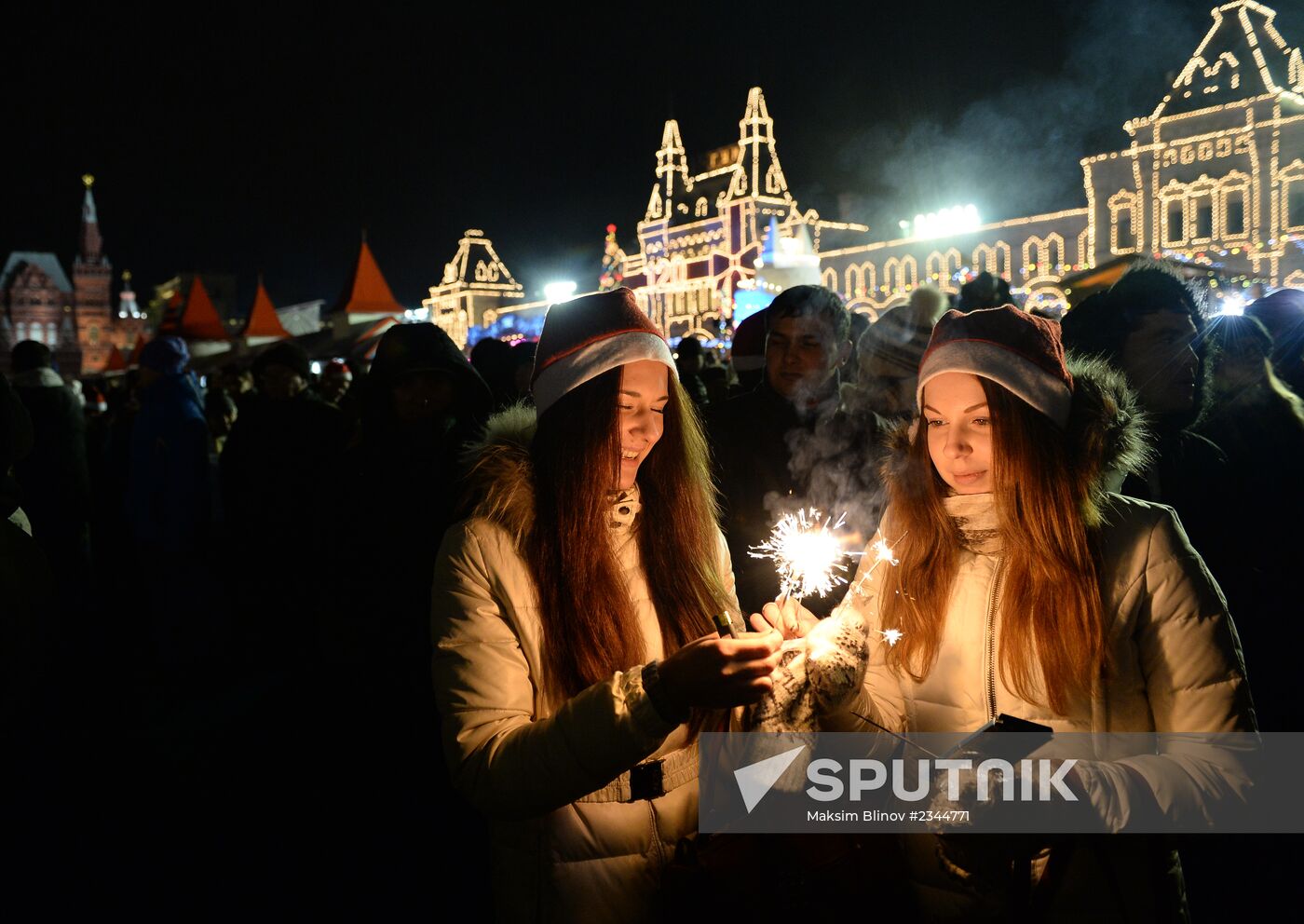 New Year celebrations on Red Square, Moscow