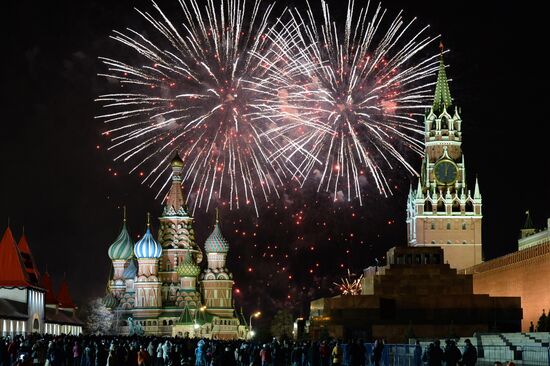 New Year celebrations on Red Square, Moscow