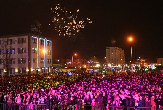 New Year celebrations across Russia